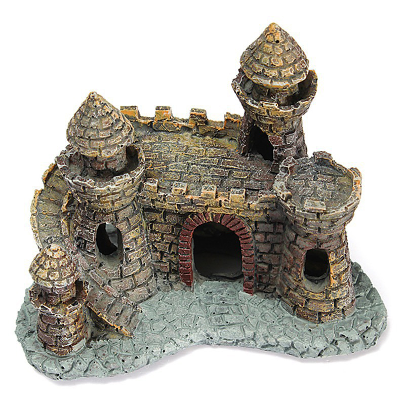 Aquarium Marine Rock - Sztuczny świat czołgów Stone-island Żywiczny zamek