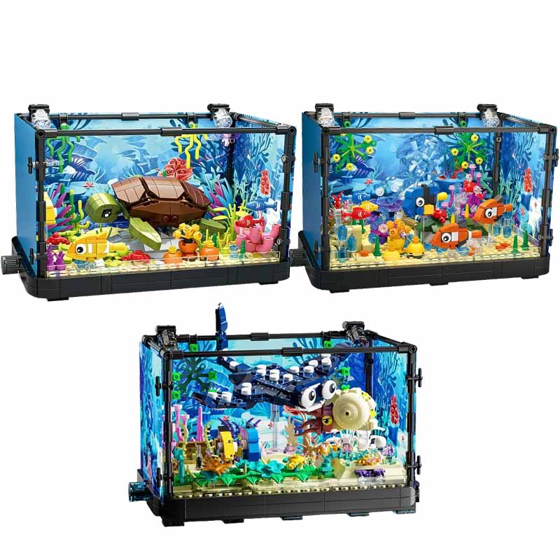 Aquarium Marine Lights - Zestaw klocków do budowy akwarium ze
