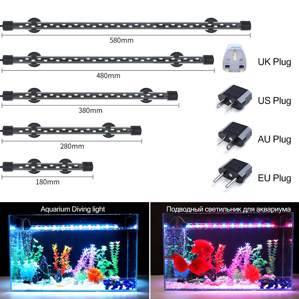 Aquarium Marine Lights - 90-260V oświetlenie do akwarium LED wodoodporny