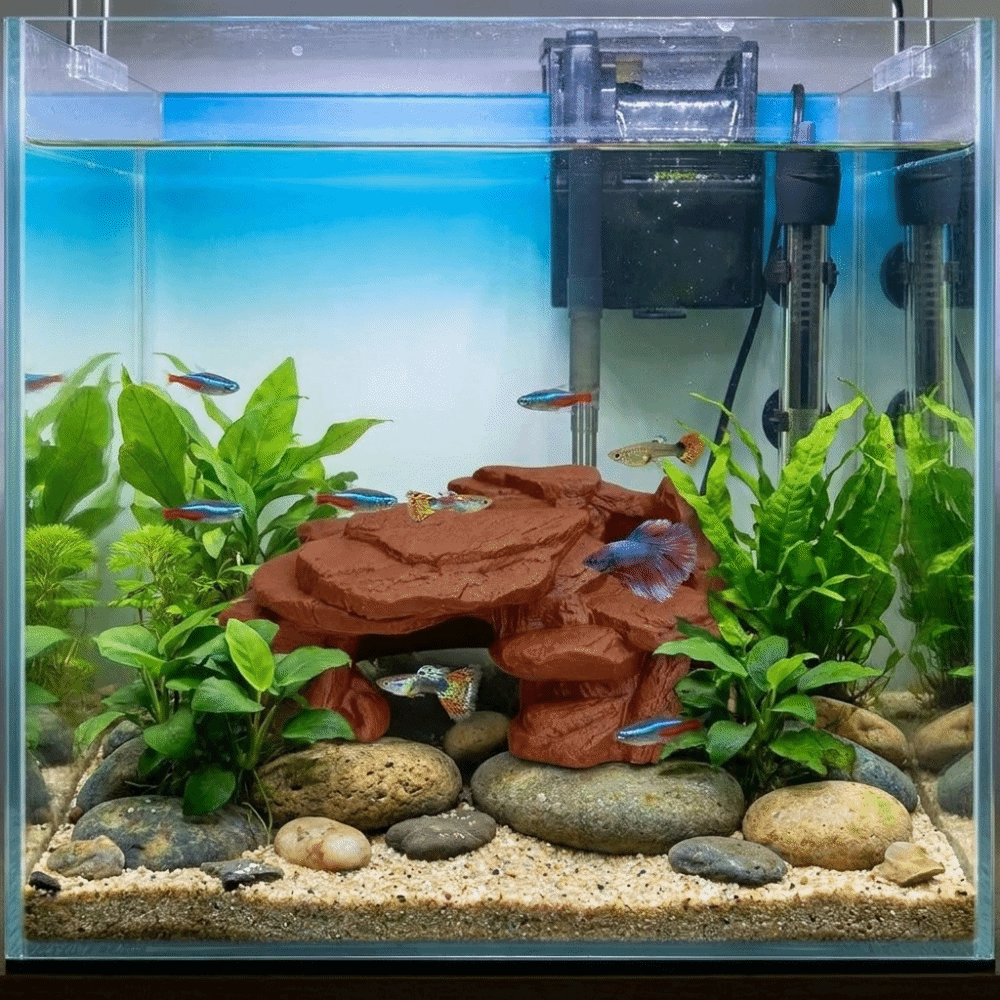 Ozdoby do akwarium z nadrukiem – Aquarium Marine Rock recenzja i cena