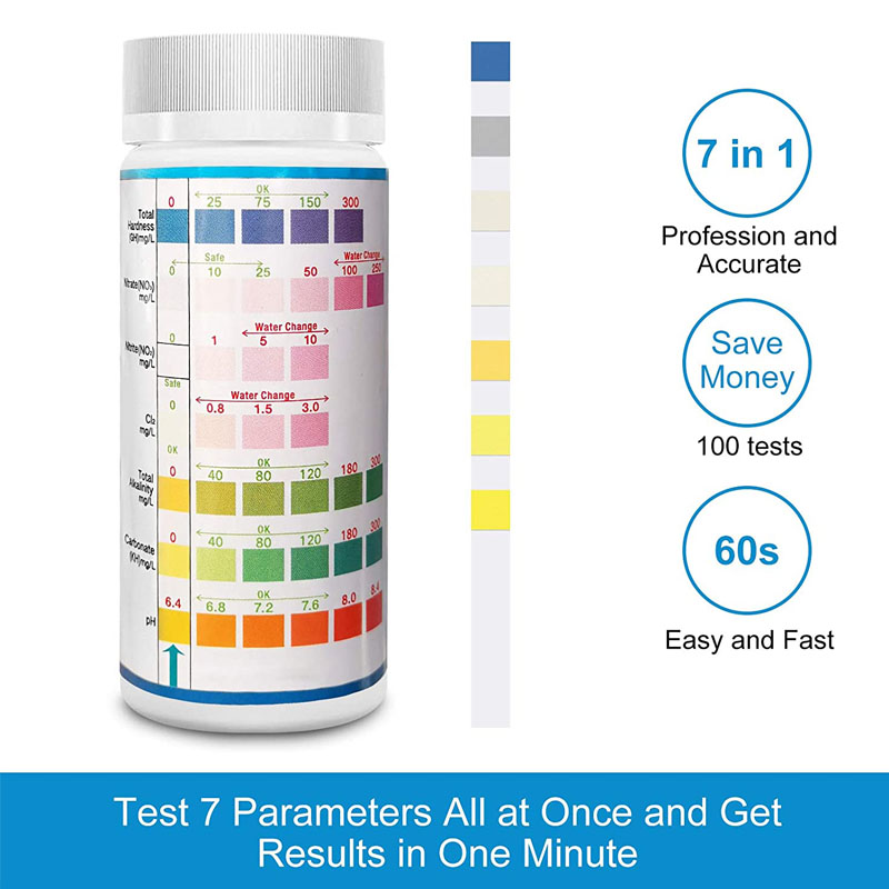 7-IN-1 akwarium paski testowe  – Marine Aquarium Water Test Kit recenzja i cena