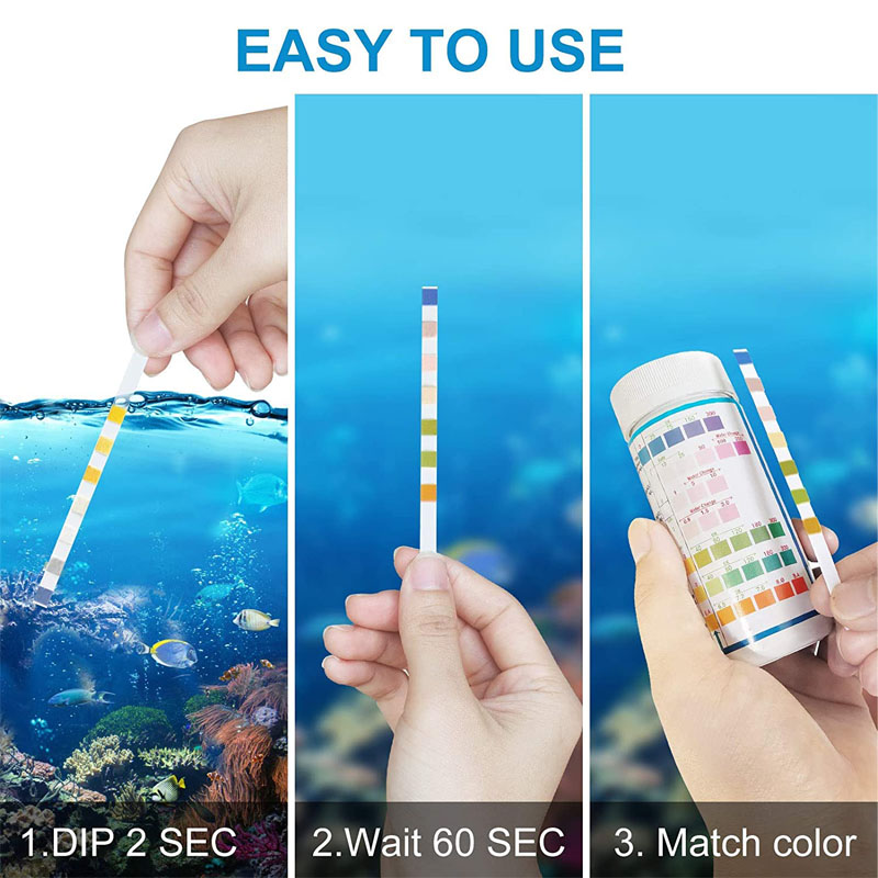 7-IN-1 akwarium paski testowe  – Marine Aquarium Water Test Kit recenzja i cena
