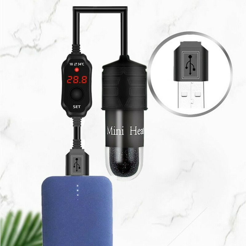 Mini akwarium podgrzewacz USB  – Marine Aquarium Heater recenzja i cena